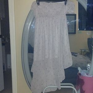 Beige/ pink strapless Dress